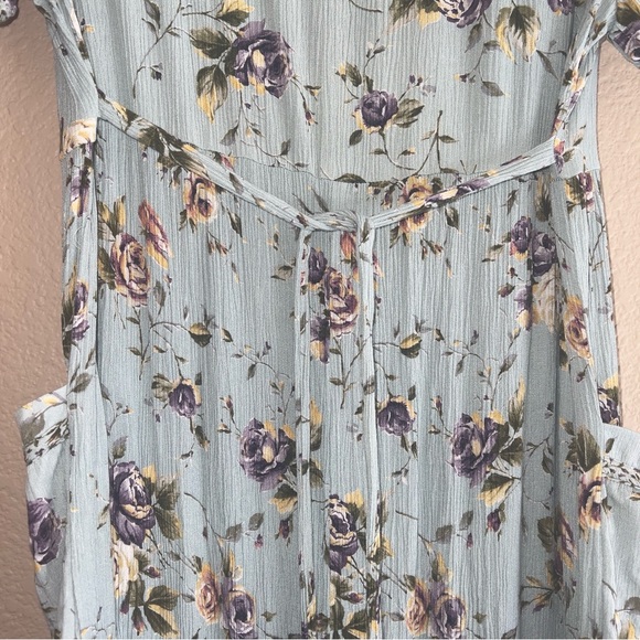 Vintage Caroline Wells Women’s Floral Collared Midi Dress Sz 6 - Picture 11 of 12